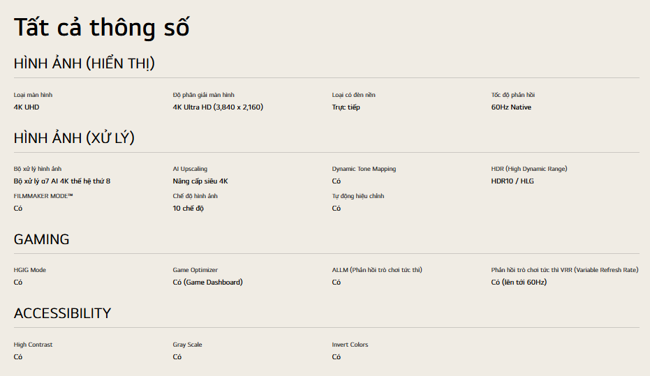 Smart UHD Tivi LG AI 4K 50 inch 50UA8450PSA - Model 2025 19