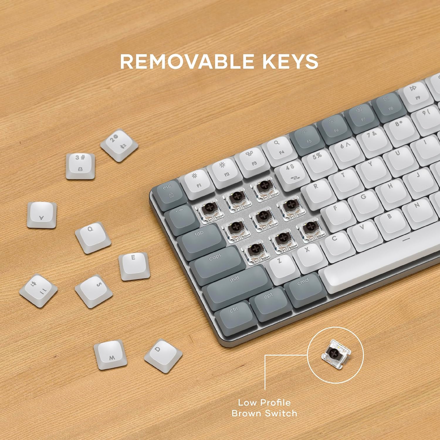 Bàn phím cơ Satechi SM1 có Bluetooth đèn nền LED không dây nhỏ gọn 84 và 108 phím tuỳ chọn dành cho Mac Win 15 Bàn phím cơ Satechi SM1 có Bluetooth đèn nền LED không dây nhỏ gọn 84 và 108 phím tuỳ chọn dành cho Mac Win 14