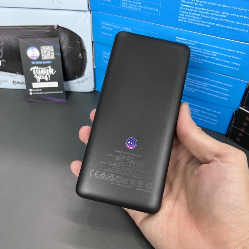 Pin sạc dự phòng Anker A1365 PowerCore III SENSE 20K 20000mAh công suất 20W PD/IQ Type C in/output 2 chiều 23 Pin sạc dự phòng Anker A1365 PowerCore III SENSE 20K 20000mAh công suất 20W PD/IQ Type C in/output 2 chiều 22