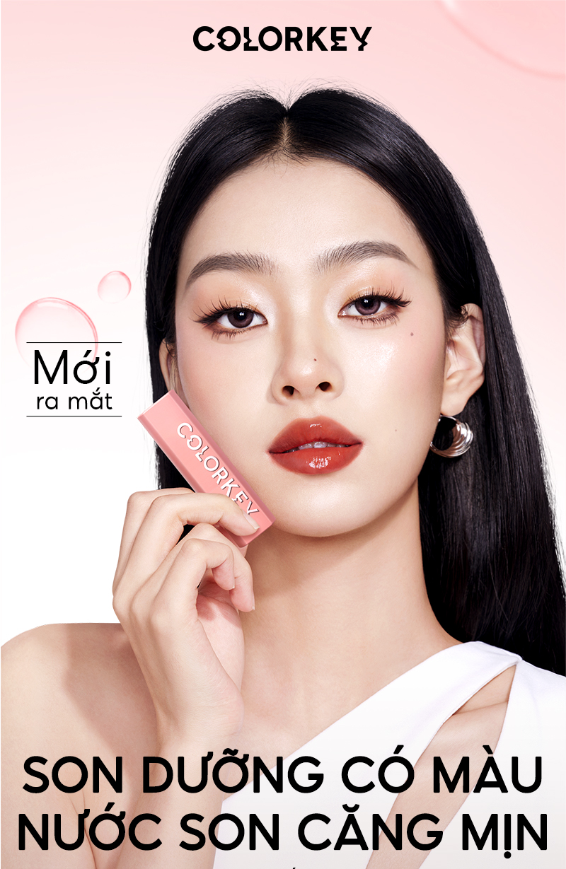 Giới thiệu về son môi dưỡng ẩm bóng trang điểm 2 trong 1 COLORKEY 3g