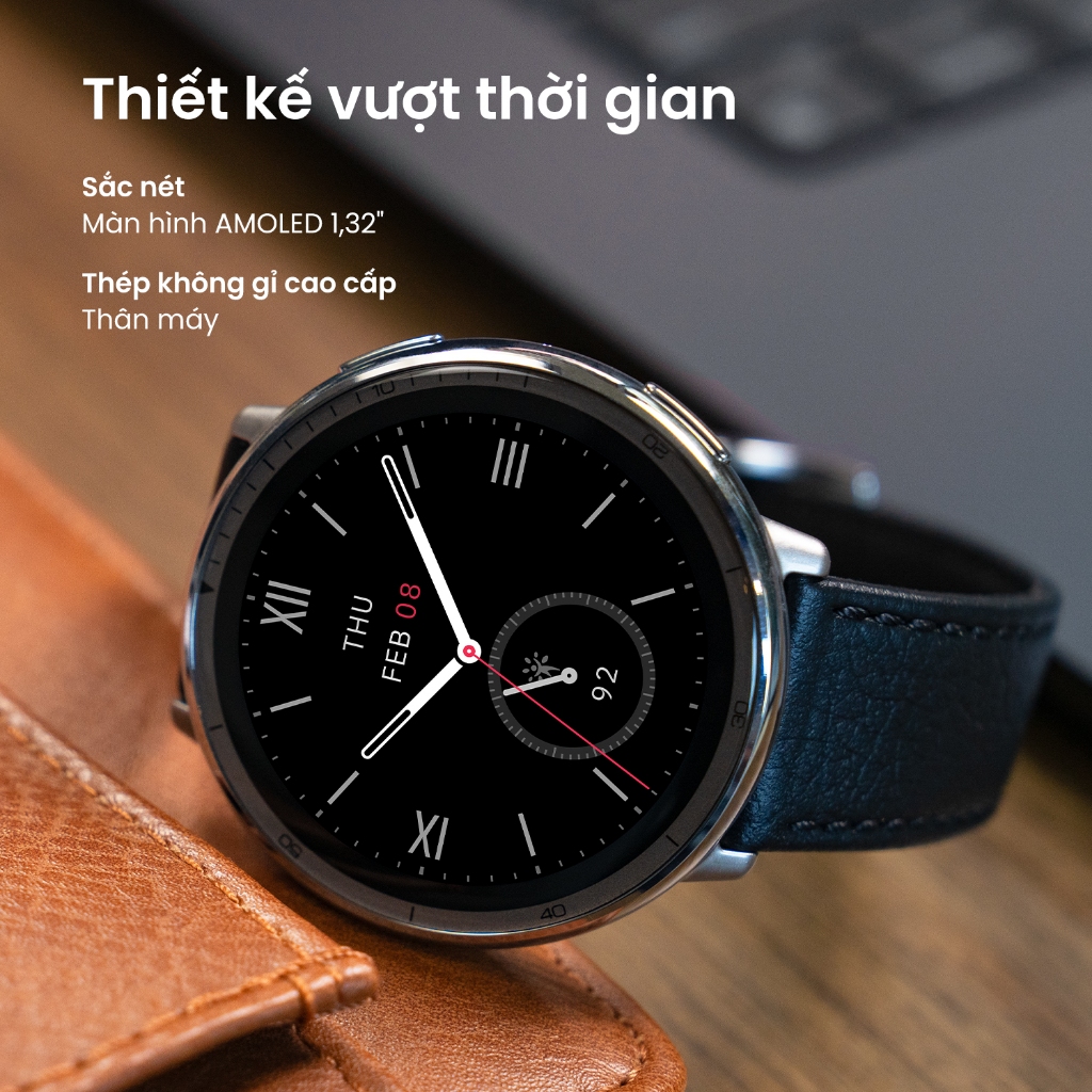 Đồng hồ thể thao Amazfit Active 2 Premium, mặt kính Saphia, dây da kèm dây cao su, kết nối qua app, màn hình AMOLED 11 Đồng hồ thể thao Amazfit Active 2 Premium, mặt kính Saphia, dây da kèm dây cao su, kết nối qua app, màn hình AMOLED 10