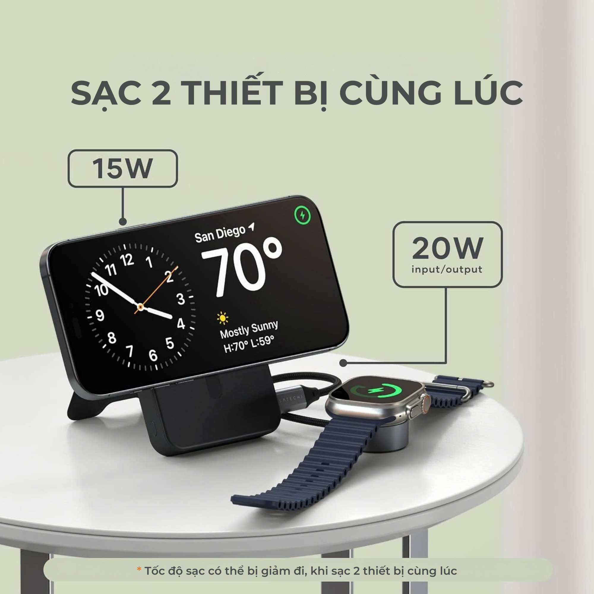 Pin dự phòng không dây SATECHI Qi2 Power Bank 10000mAh kèm chân đế Sạc nhanh 15W OntheGo 15 Pin dự phòng không dây SATECHI Qi2 Power Bank 10000mAh kèm chân đế Sạc nhanh 15W OntheGo 14