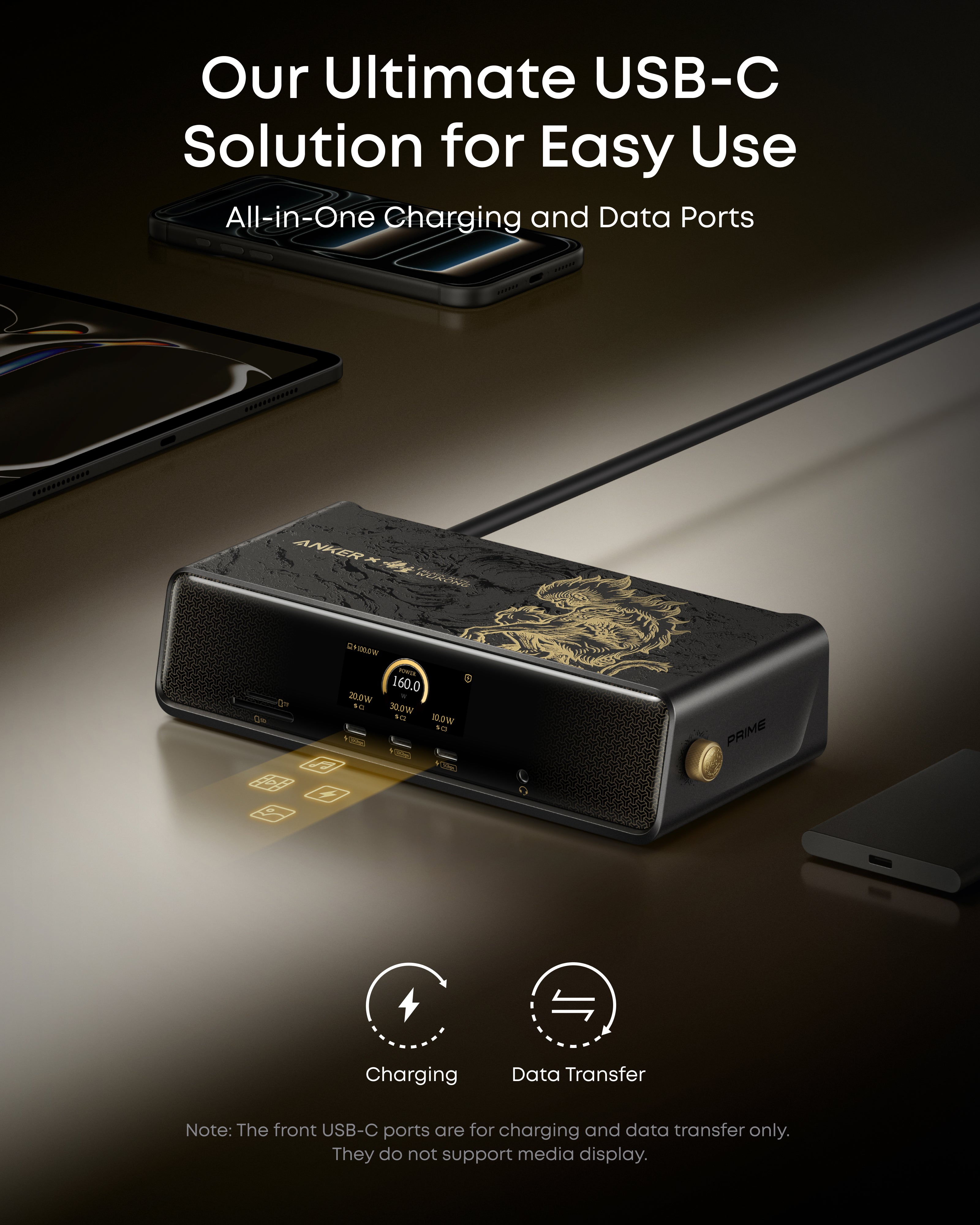 Trạm sạc Anker Prime A83B3 (DL7400) 14in1 USB-C tối đa 140W Quạt làm mát tích hợp Độ phân giải lên đến 8K 11 Trạm sạc Anker Prime A83B3 (DL7400) 14in1 USB-C tối đa 140W Quạt làm mát tích hợp Độ phân giải lên đến 8K 10