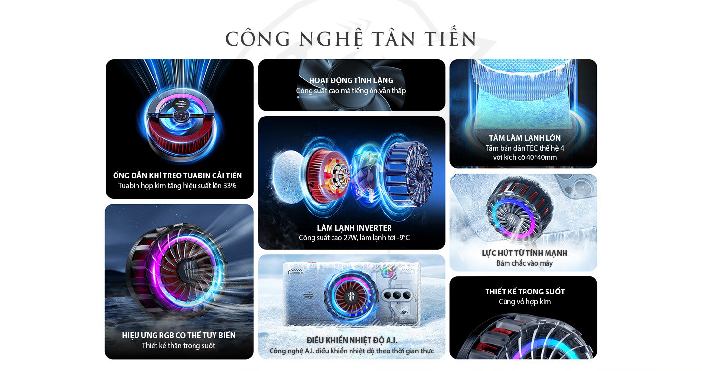 Bộ tản nhiệt hút từ tính Nubia RedMagic 4pro làm lạnh bán dẫn 27W, giảm nhiệt điện thoại siêu tốc, chuyên dụng chơi game 5 Bộ tản nhiệt hút từ tính Nubia RedMagic 4pro làm lạnh bán dẫn 27W, giảm nhiệt điện thoại siêu tốc, chuyên dụng chơi game 4