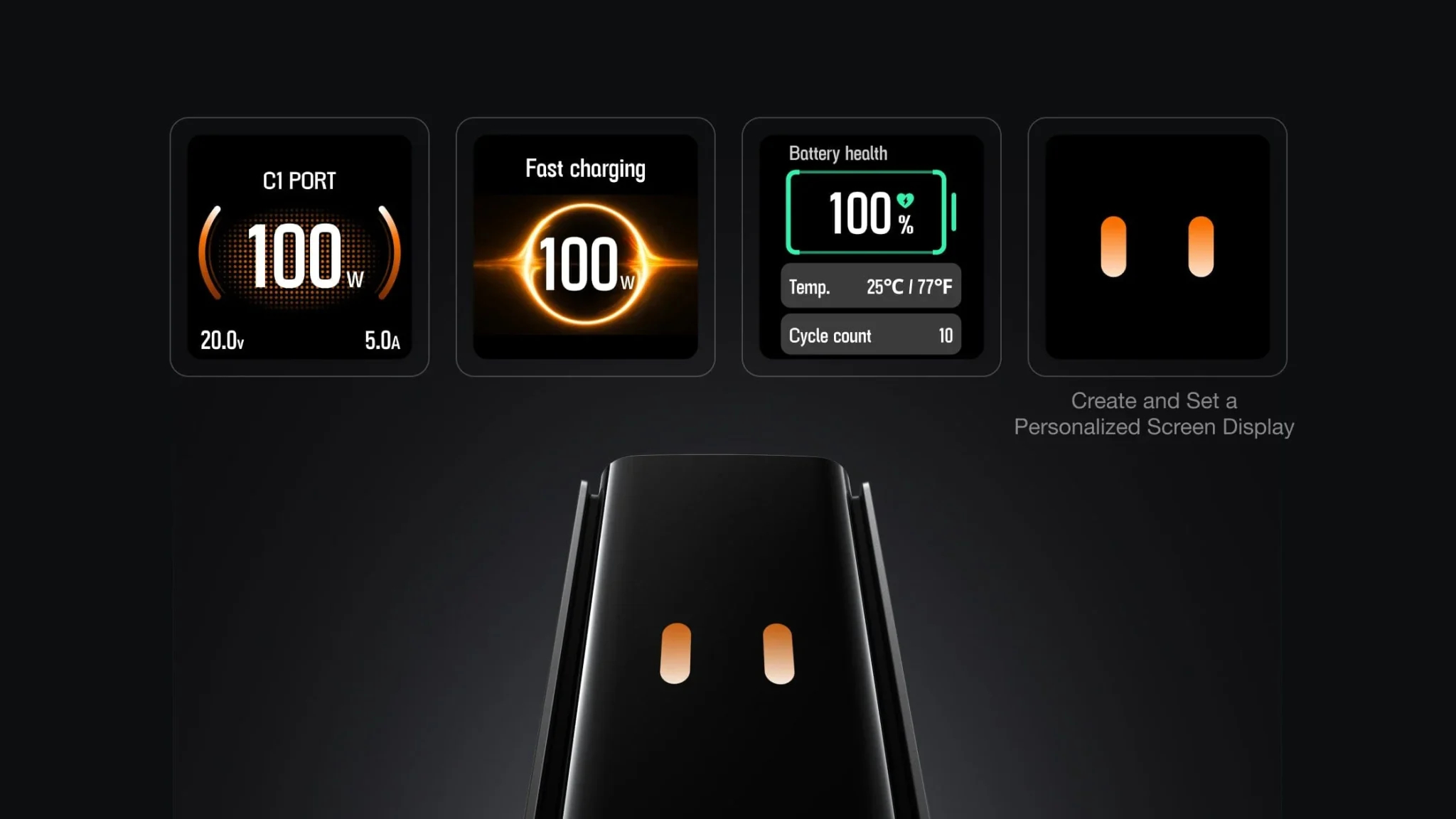 Pin Dự Phòng EcoFlow RAPID Pro dung lượng 20.000mAh công suất 230W Cáp Built-In 100W 13