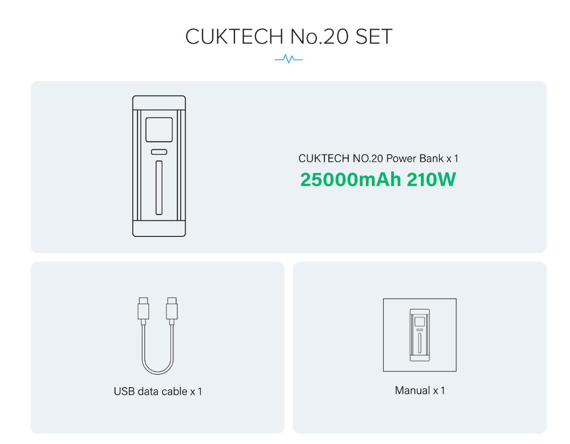 Pin dự phòng P23 CUKTECH P Series 25000mAh 210W màn hình hiển thị chi tiết, công suất cao, an toàn, tiện lợi 11 Pin dự phòng P23 CUKTECH P Series 25000mAh 210W màn hình hiển thị chi tiết, công suất cao, an toàn, tiện lợi 10