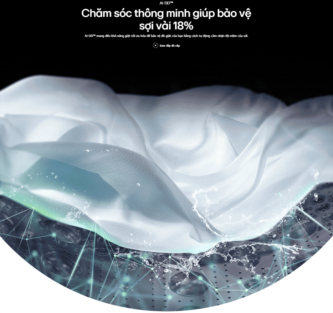 Máy giặt sấy lồng ngang LG AI DD™ Inverter 10kg màu trắng FV1410D4W1 16