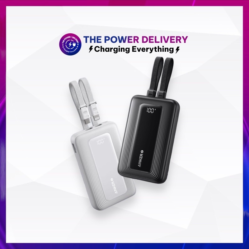 Pin dự phòng Anker Zolo A1680 10000mah, A1681 20000mah tích hợp dây cáp Type C 30W và Lightning 27W, mẫu mới 2024 9