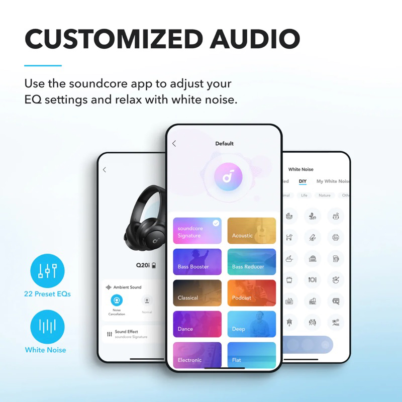 Tai nghe không dây Bluetooth Anker Soundcore Q20i A3004 chống ồn ANC - Hàng phân phối chính hãng - Bảo hành 18 tháng 19 Tai nghe không dây Bluetooth Anker Soundcore Q20i A3004 chống ồn ANC - Hàng phân phối chính hãng - Bảo hành 18 tháng 18
