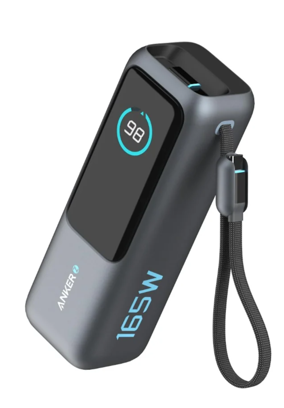 Pin dự phòng Anker Zolo Power Bank 25K A1695 công suất 165W có cáp USB-C tích hợp và có thể thu gọn 3