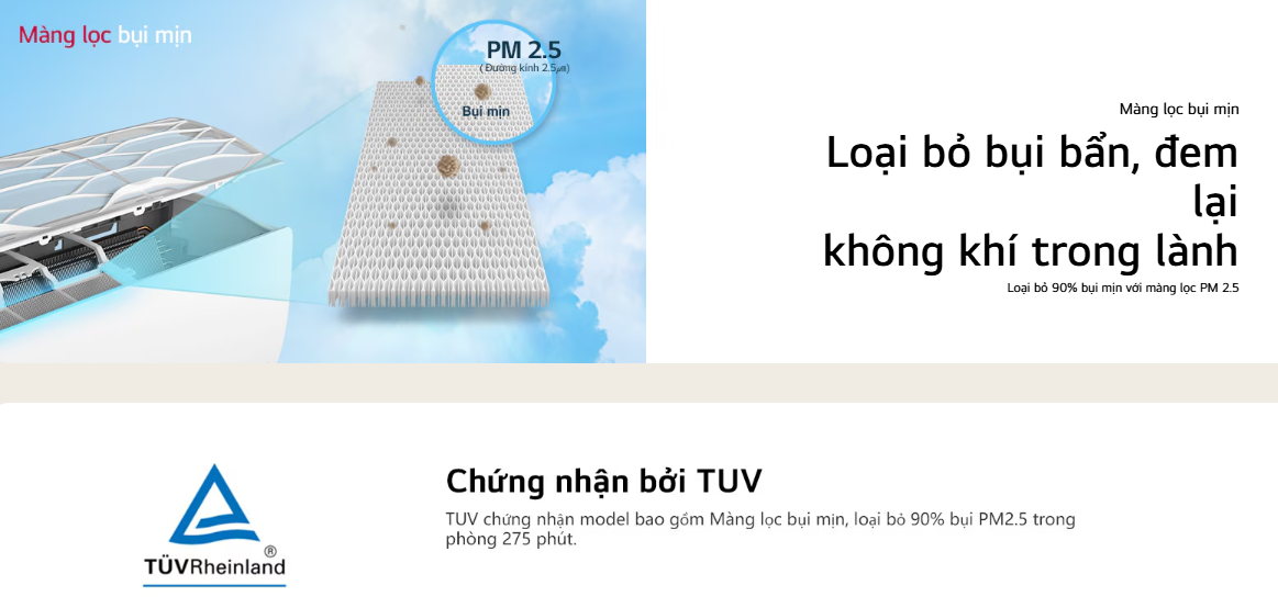 Máy lạnh LG DUALCOOL™Inverter 1 chiều 12.000 BTU (1.5HP) IEC12M1 11