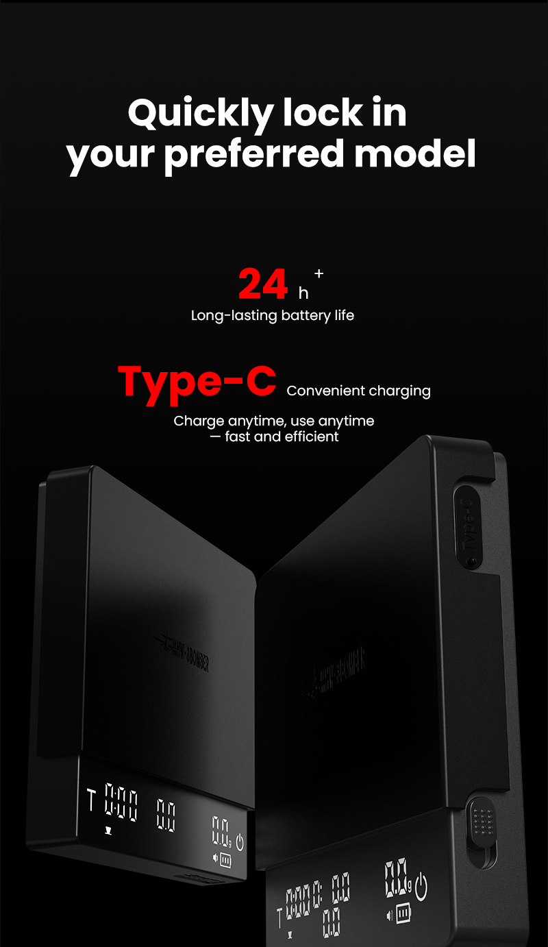 Cân Cà Phê Cube 3.0 Pro MHW-3BOMBER | 0.1g, Timer, Flow Rate, Auto Tare 32
