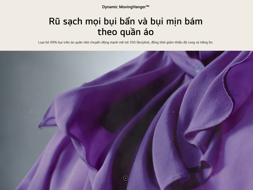 Tủ chăm sóc quần áo thông minh LG Styler SC5GMR80H - 5 móc - Màu gương kính đen 12