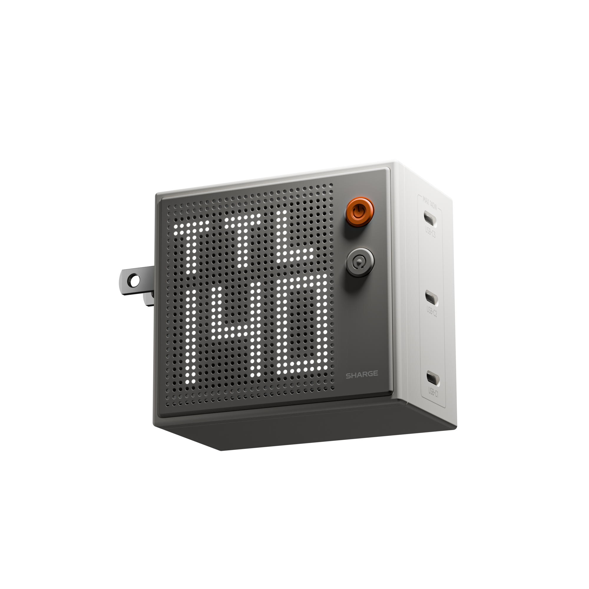 Củ sạc nhanh Sharge Pixel 100W 140W công nghệ GaN với PD3.1 màn hình LED ma trận độc đáo 3 cổng Type C 11 Củ sạc nhanh Sharge Pixel 100W 140W công nghệ GaN với PD3.1 màn hình LED ma trận độc đáo 3 cổng Type C 10