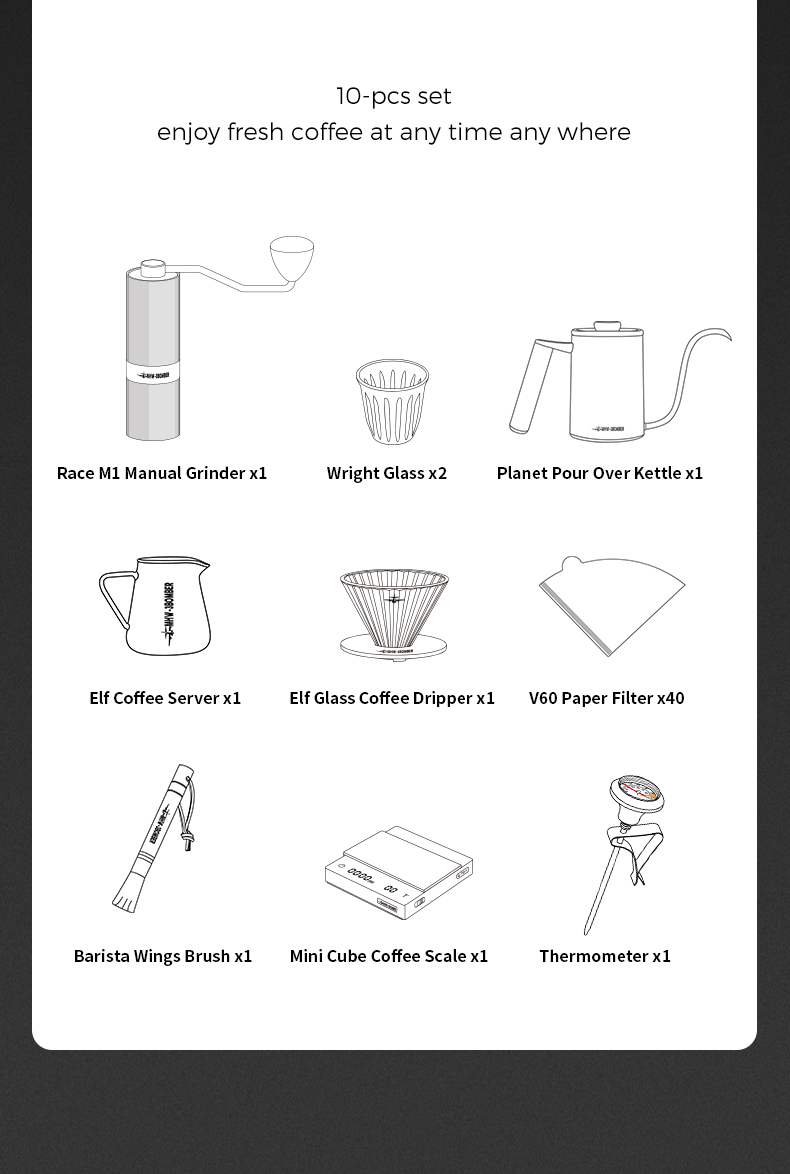 Bộ Dụng Cụ Pha Cà Phê Pour Over