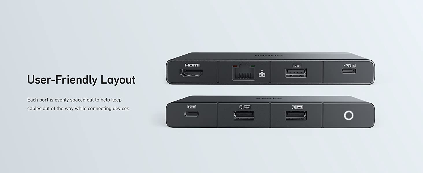 Hub chuyển đổi Anker 552 9 trong 1 USB-C HDMI 4K hỗ trợ 100W PD Ethernet and SD/microSD - A8373 11 Hub chuyển đổi Anker 552 9 trong 1 USB-C HDMI 4K hỗ trợ 100W PD Ethernet and SD/microSD - A8373 10