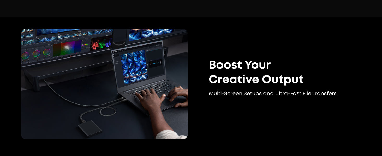 Cáp sạc nhanh Anker Prime Thunderbolt 5 A84N1 bọc dù dài 3.3 ft truyền dữ liệu 80Gbps 240W xuất hình ảnh 8K@60Hz 17 Cáp sạc nhanh Anker Prime Thunderbolt 5 A84N1 bọc dù dài 3.3 ft truyền dữ liệu 80Gbps 240W xuất hình ảnh 8K@60Hz 16