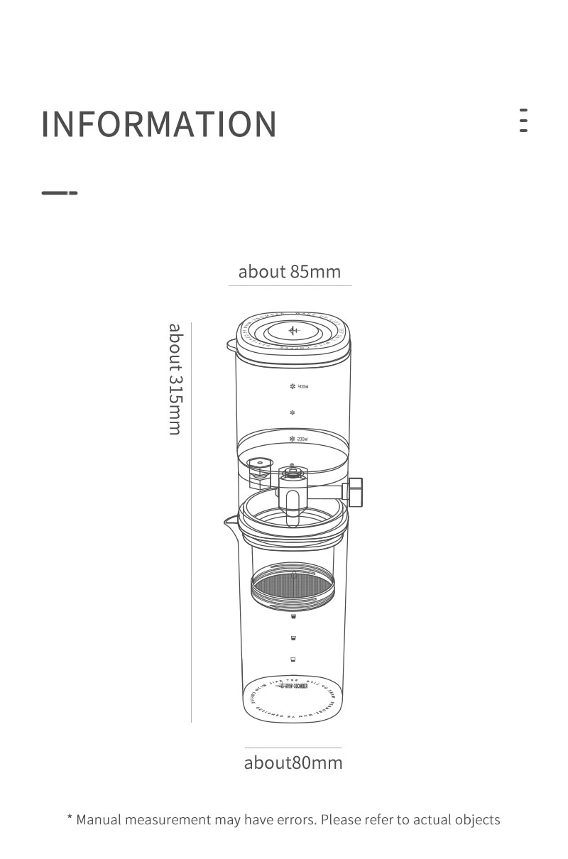 Bình Pha Cà Phê Cold Drip 400ml 