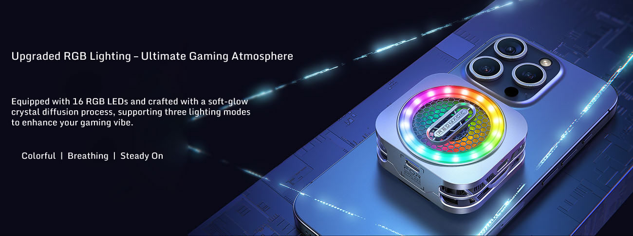 Quạt tản nhiệt Redmagic Cooler 6 Pro, đèn led RGB, hít từ tính, công suất 30W, bảo hành 12 tháng 16 Quạt tản nhiệt Redmagic Cooler 6 Pro, đèn led RGB, hít từ tính, công suất 30W, bảo hành 12 tháng 15