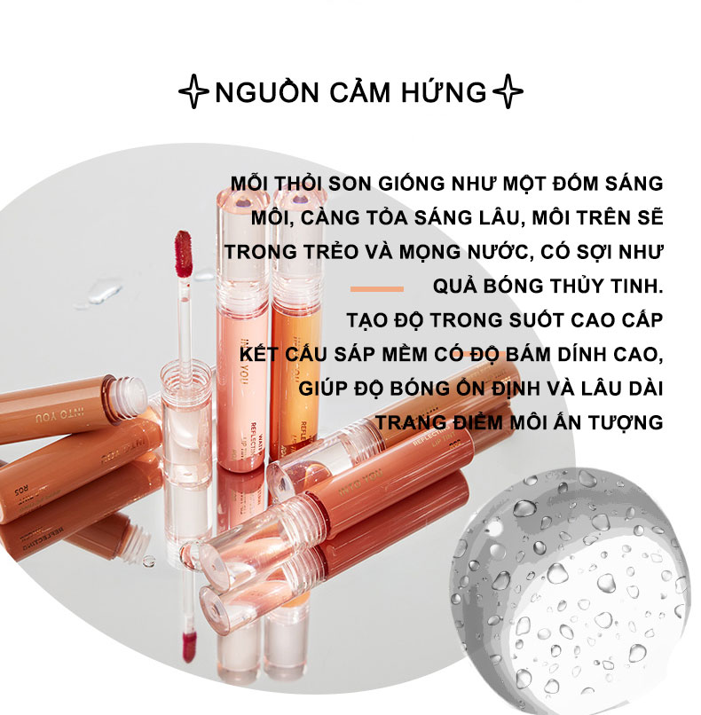 Ưu điểm nổi bật của INTO YOU Son bóng khúc xạ nước