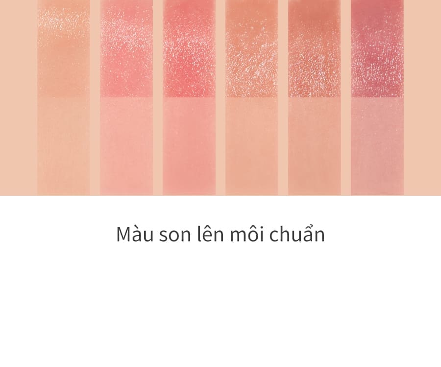 Bảng màu son Romand Sheer Tinted Stick