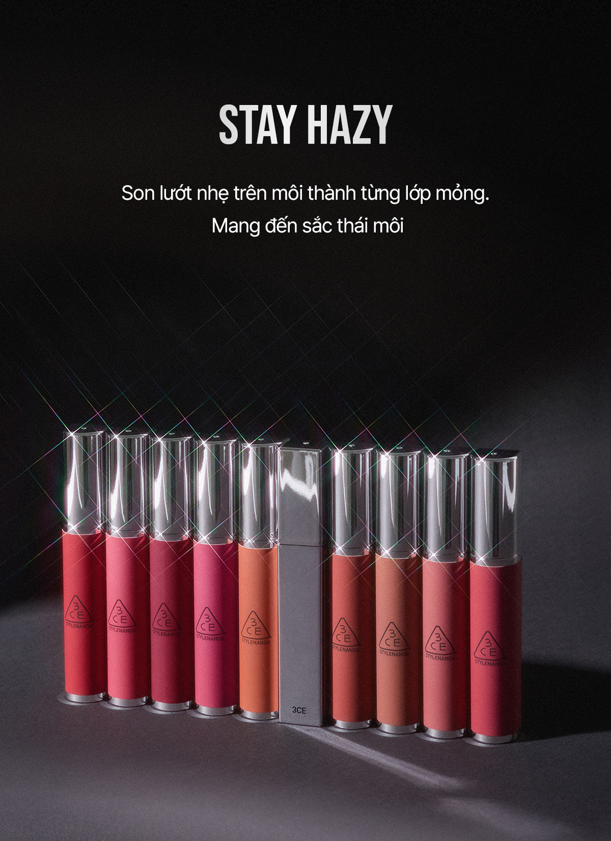 Ưu điểm nổi bật son 3CE Hazy Lip Clay 4g