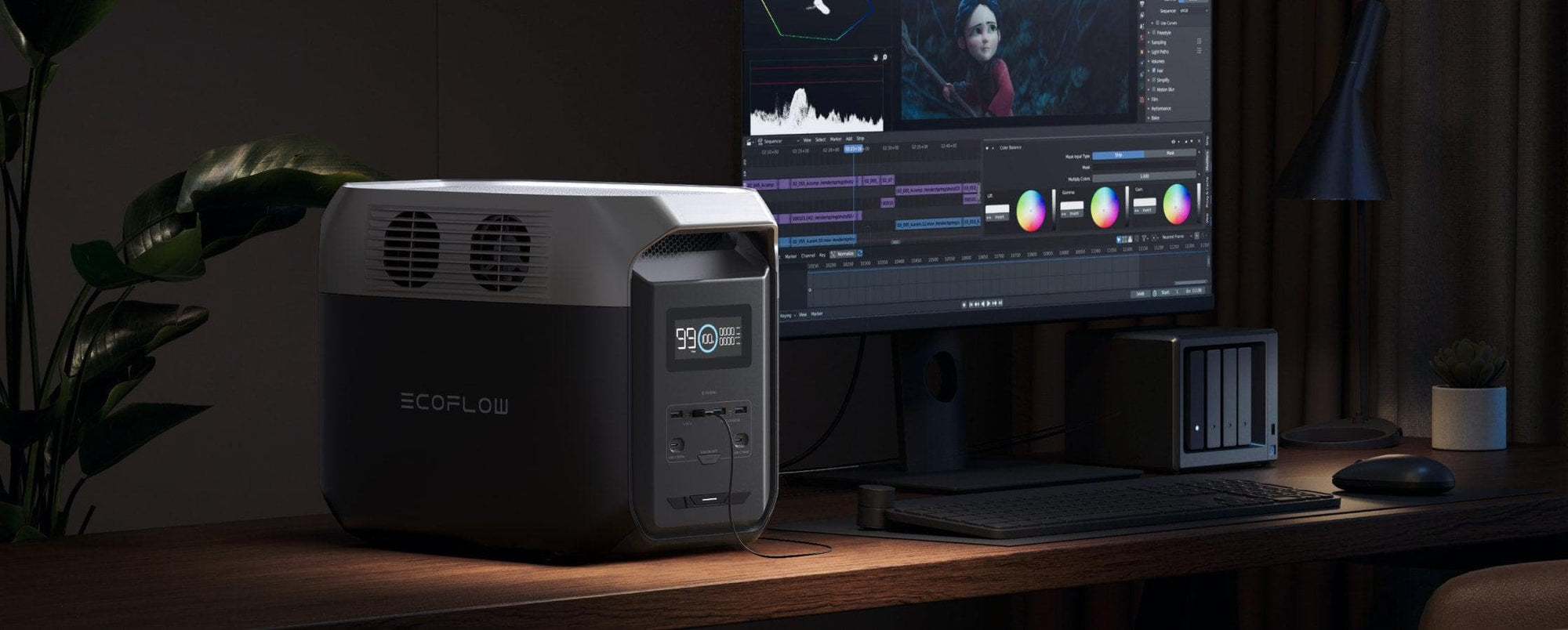 Trạm điện di động EcoFlow DELTA 3 Công suất 1028 công nghệ X-Boost 2200W tối đa Type C PD 100W 10