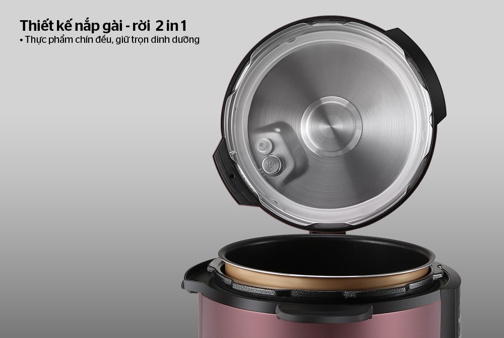 Nồi áp suất điện đa năng Sunhouse SHD1657 | Dung tích 6L | Công suất 1000W 2 images upload woo%2Ff249af13510f8eec4326457947c9df2a