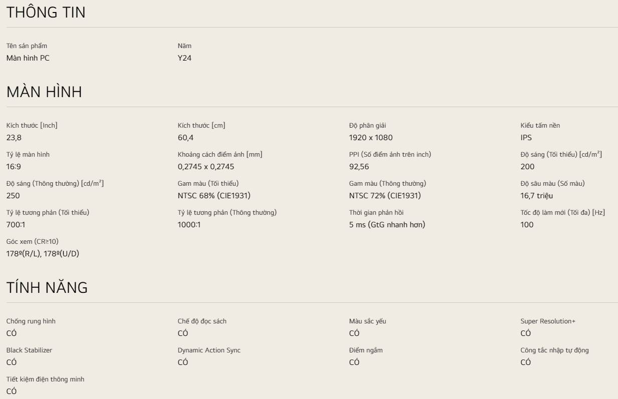 Màn hình LG IPS 23.8''Full HD 100Hz 24MS550-B thiết kế 3 cạnh không viền 14