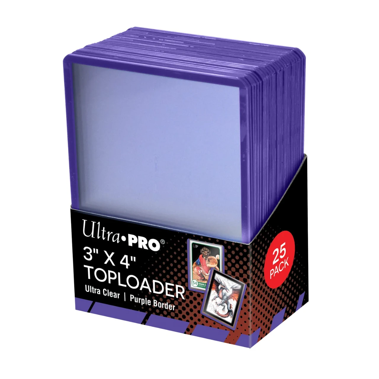 UP Toploader 3x4 Purple Border 25ct