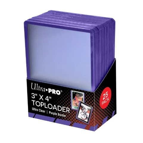 UP Toploader 3x4 Purple Border 25ct thumbnail 1
