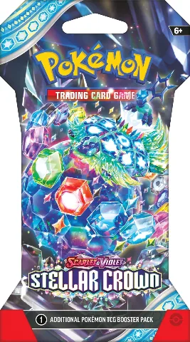 Pokemon Scarlet & Violet Stellar Crown Sleeved Booster thumbnail 1
