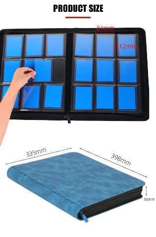 Torson 216 Cards PU Leather 9 Pocket Toploader Card Binder thumbnail 1