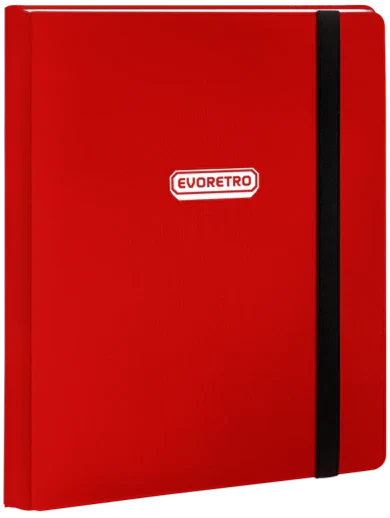 EVORETRO 360 Cards - 9 Pocket Binder (Red)