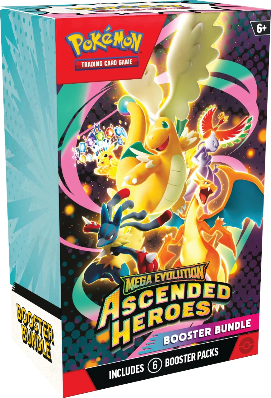Pokémon TCG: Mega Evolution—Ascended Heroes Booster Bundle (6 Booster Packs)
