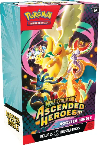 Pokémon TCG: Mega Evolution—Ascended Heroes Booster Bundle (6 Booster Packs) thumbnail 1