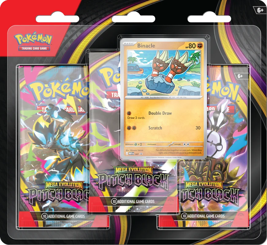 POKEMON ME05 PITCH BLACK 3PK BLISTER