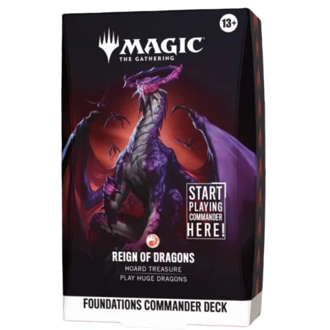 2026 Magic: The Gathering - Foundations - Reign of Dragons Commander Deck thumbnail 1