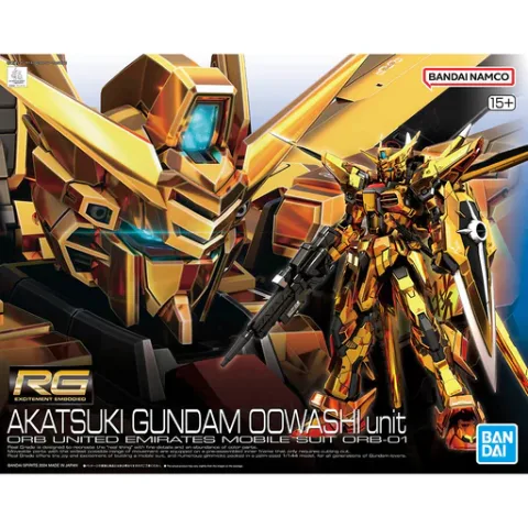 Bandai - RG #41 1/144 ORB-01 Akatsuki Gundam (Oowashi Unit) Gundam SEED Destiny thumbnail 1
