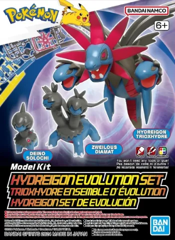 Bandai Pokémon Model Kit Hydreigon Evolution Set thumbnail 1