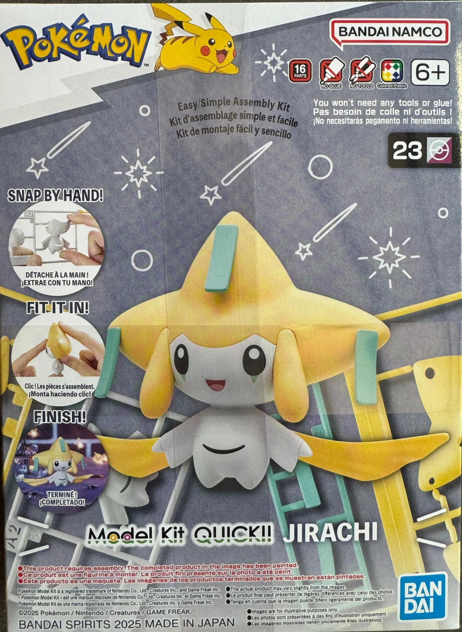 Bandai Pokemon Model Kit Quick!! Jirachi