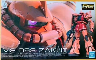 Bandai RG 1/144 MS-06S Zaku II (Char Aznables Custom) Mobile Suit Gundam thumbnail 1