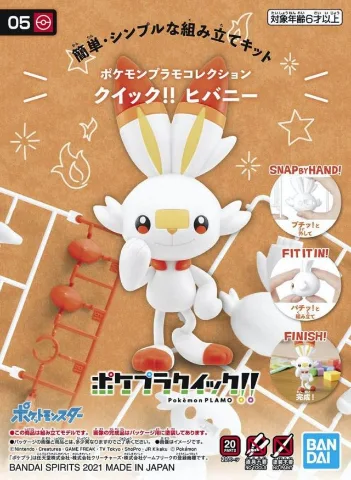 Bandai Spirits Hobby Pokemon Model Kit Quick!! Scorbunny thumbnail 1
