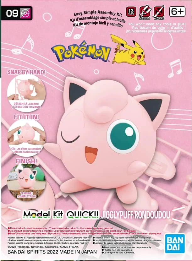 Bandai Spirits Pokemon Model Kit Quick! #09 Jigglypuff