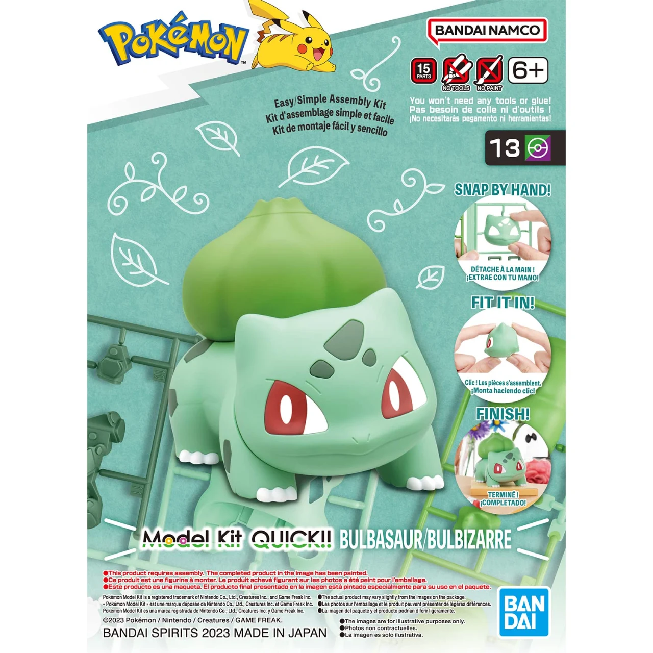 Bandai Spirits Pokemon Model Kit Quick! #13 Bulbasaur