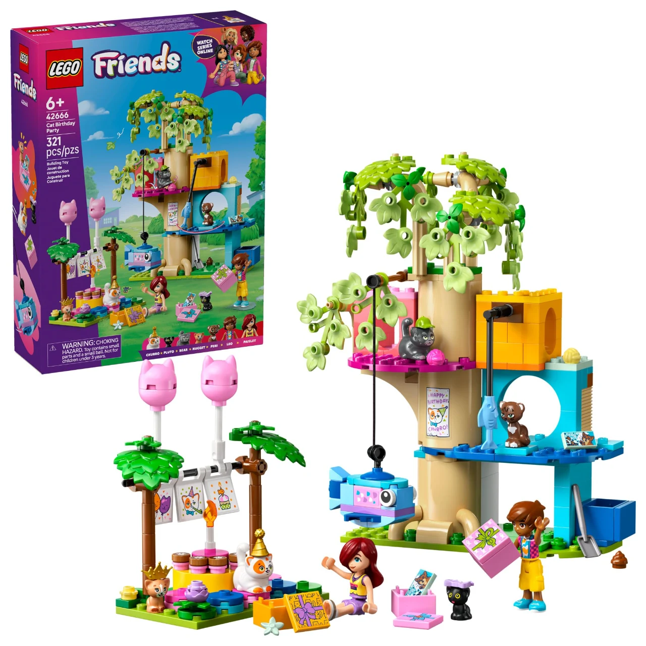 LEGO 42666 - Friends Cat Birthday Party & Tree House