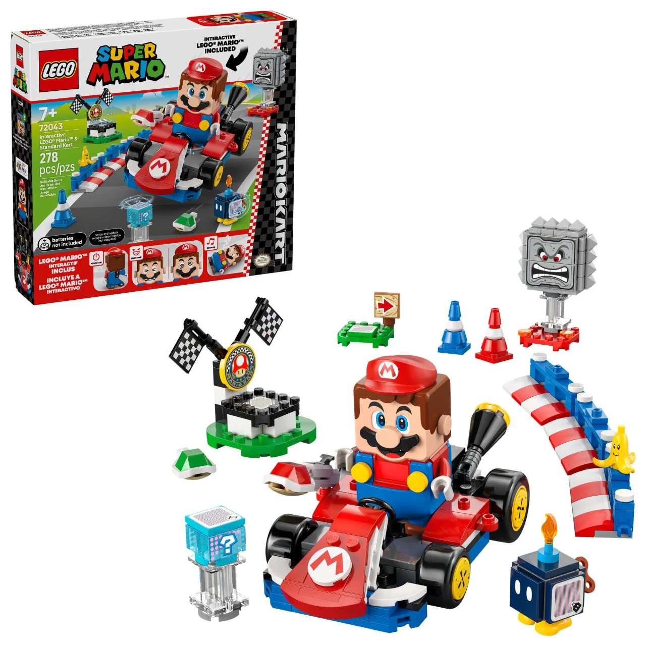 LEGO 72043 - Mario Kart – Interactive LEGO Mario & Standard Kart