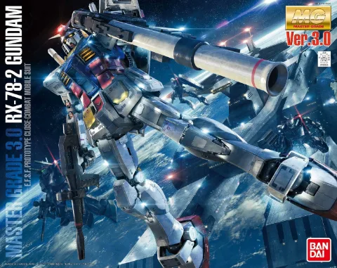 Mobile Suit Gundam RX-78-2 Gundam Version 3.0 Master Grade 1:100 Scale Model Kit thumbnail 1