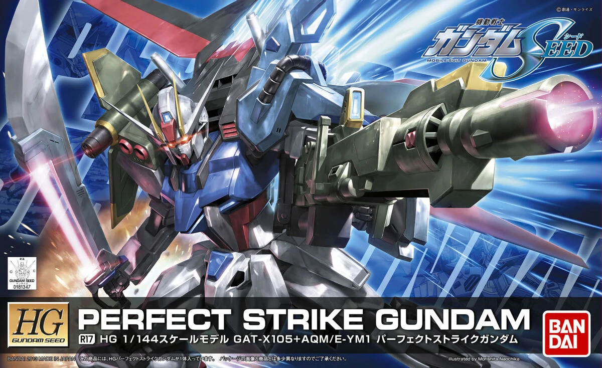 Mobile Suit Gundam Seed Perfect Strike Gundam High Grade 1:144 Scale Model Kit