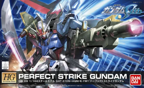 Mobile Suit Gundam Seed Perfect Strike Gundam High Grade 1:144 Scale Model Kit thumbnail 1